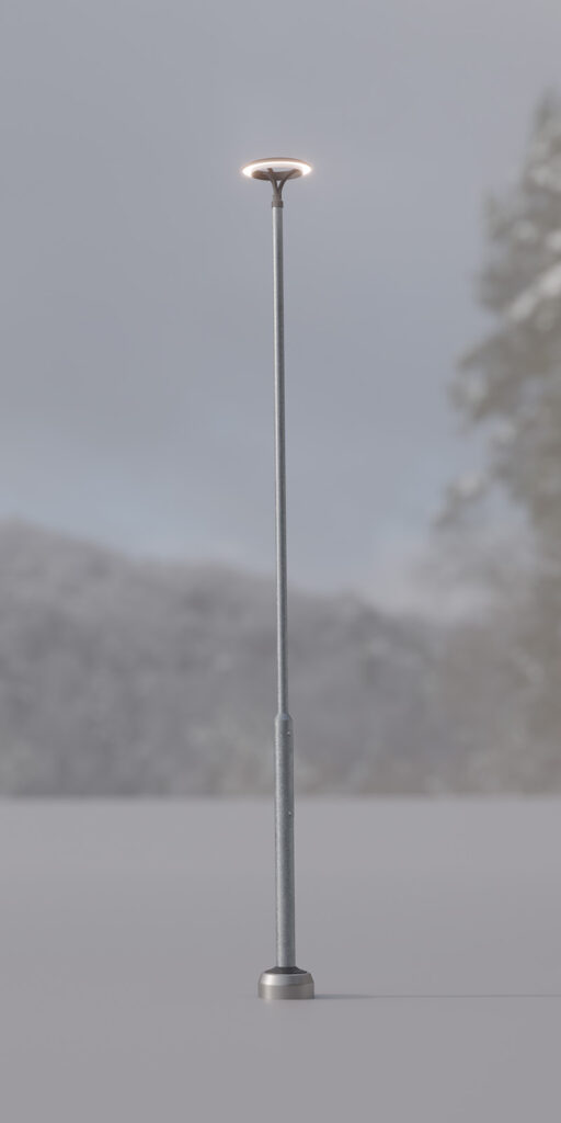 Blurred image of SJO Stepped poles