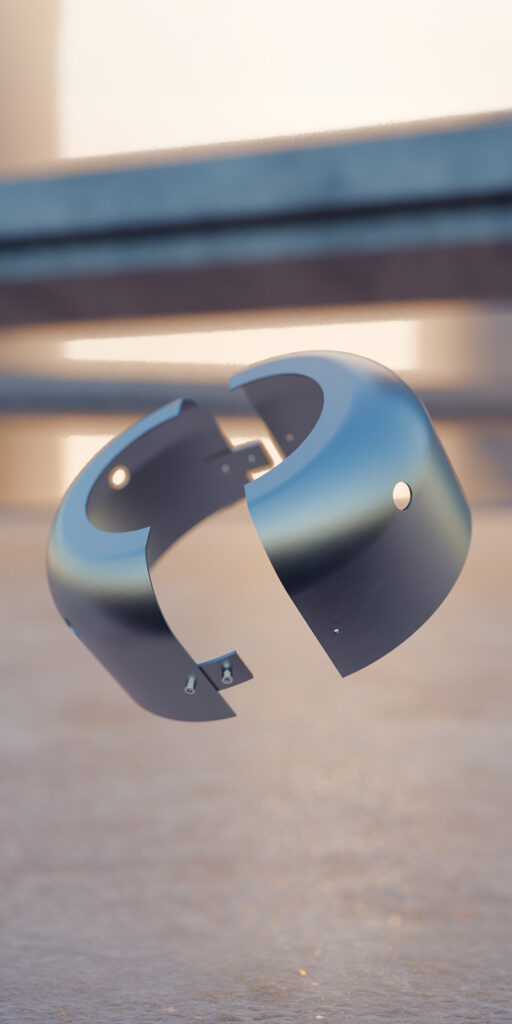 Blurred image of Metal cover